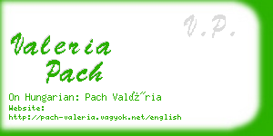 valeria pach business card